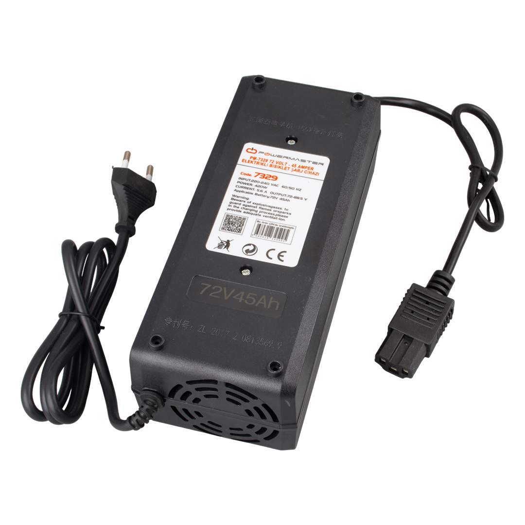 Powermaster%20PM-7329%2072%20Volt%20-%2045%20Amper%20Elektrikli%20Bisiklet%20Şarj%20Cihazı
