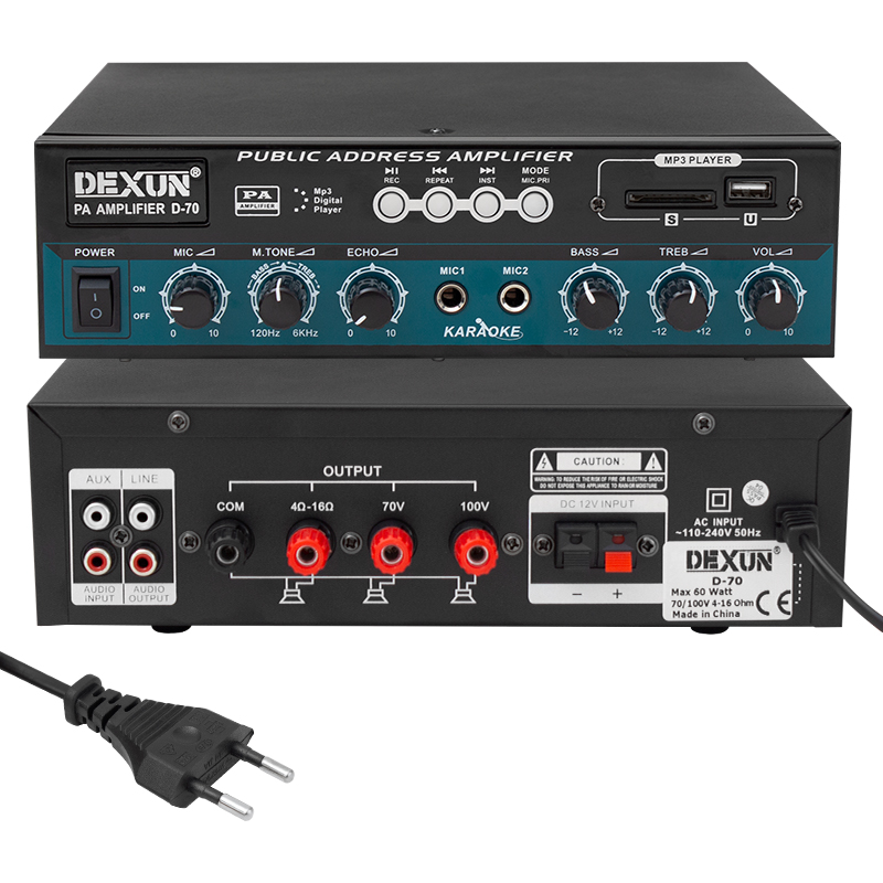 Dexun%20D-70%20USB-SD-AUX-Bluetooth%20Destekli%2050%20Watt%20100%20Volt%204-16%20Ohm%20Hat%20Trafolu%20Anfi
