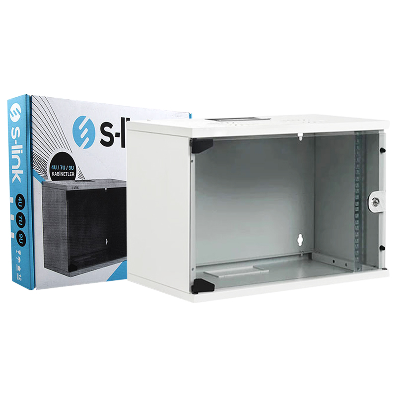 S-LINK%207U%20SOHO%20RACK%20KABİN%2019%20W-530MM%20D-400MM%20KABİNET