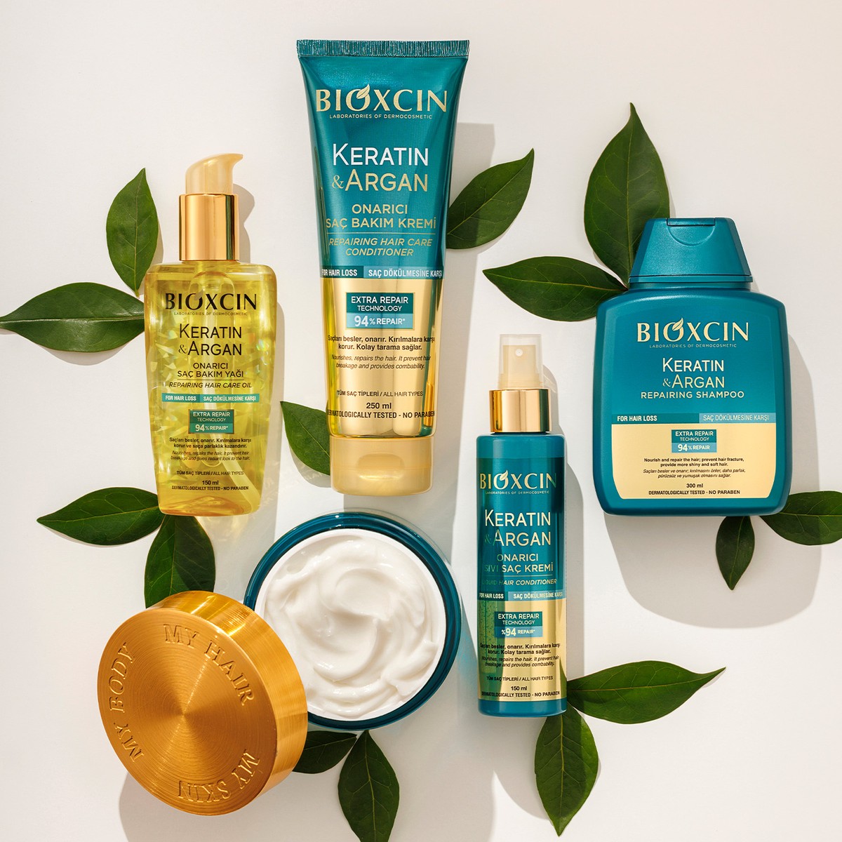 Bioxcin%20Keratin%20&%20Argan%20Onarıcı%20Şampuan%20300%20ml