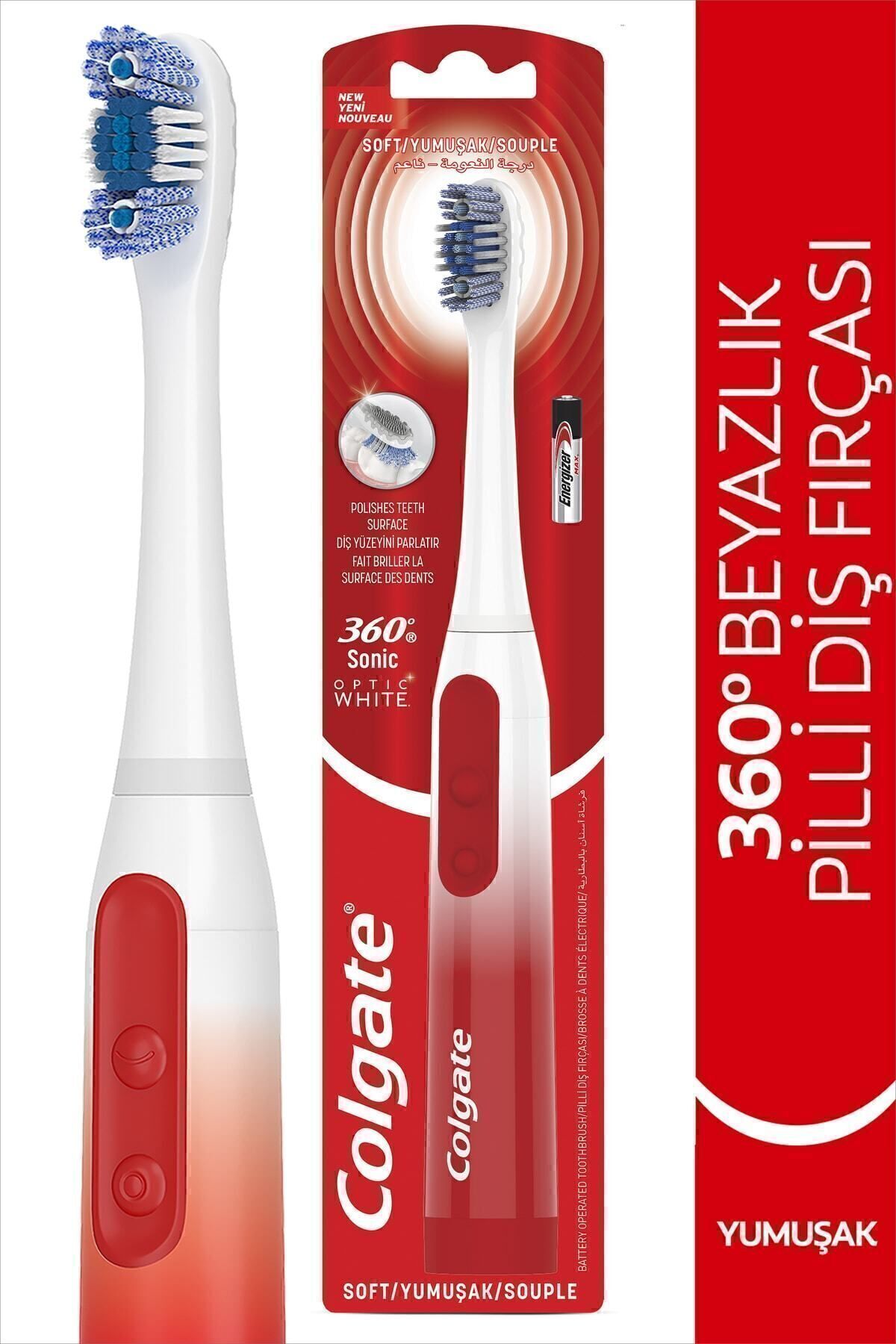 Colgate%20Optik%20Beyaz%20360%20Sonic%20Optic%20White%20Pilli%20Beyazlatıcı%20Yumuşak%20Diş%20Fırçası