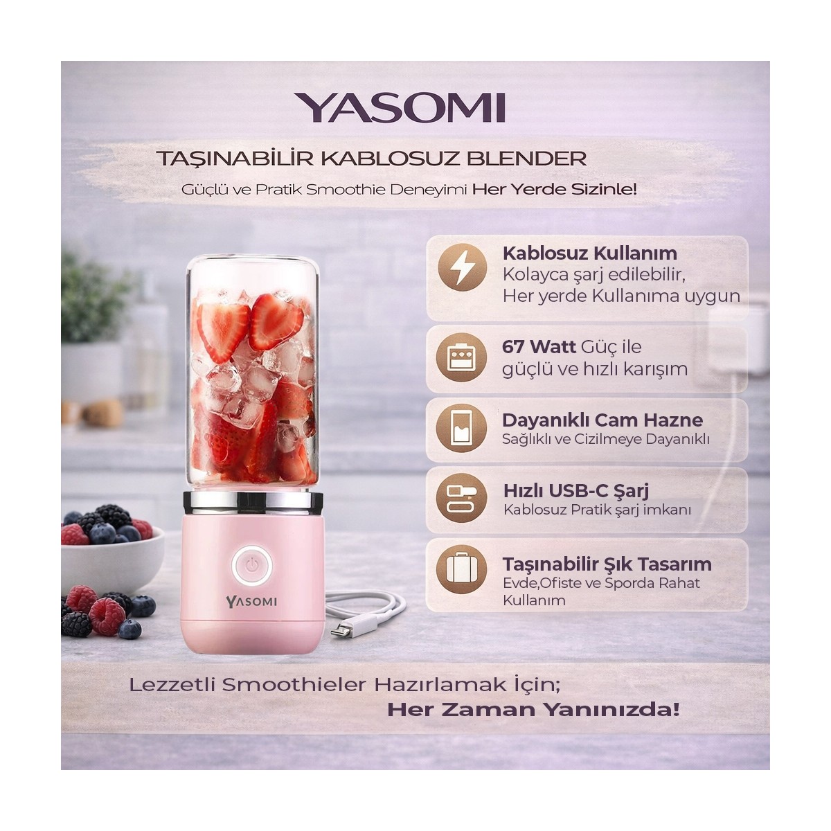 Yasomi%20Taşınabilir%20Kablosuz%20Şarjlı%20Cam%20Kişisel%20Blender%20Pembe%20(Yasomi%20Türkiye%20Garantili)