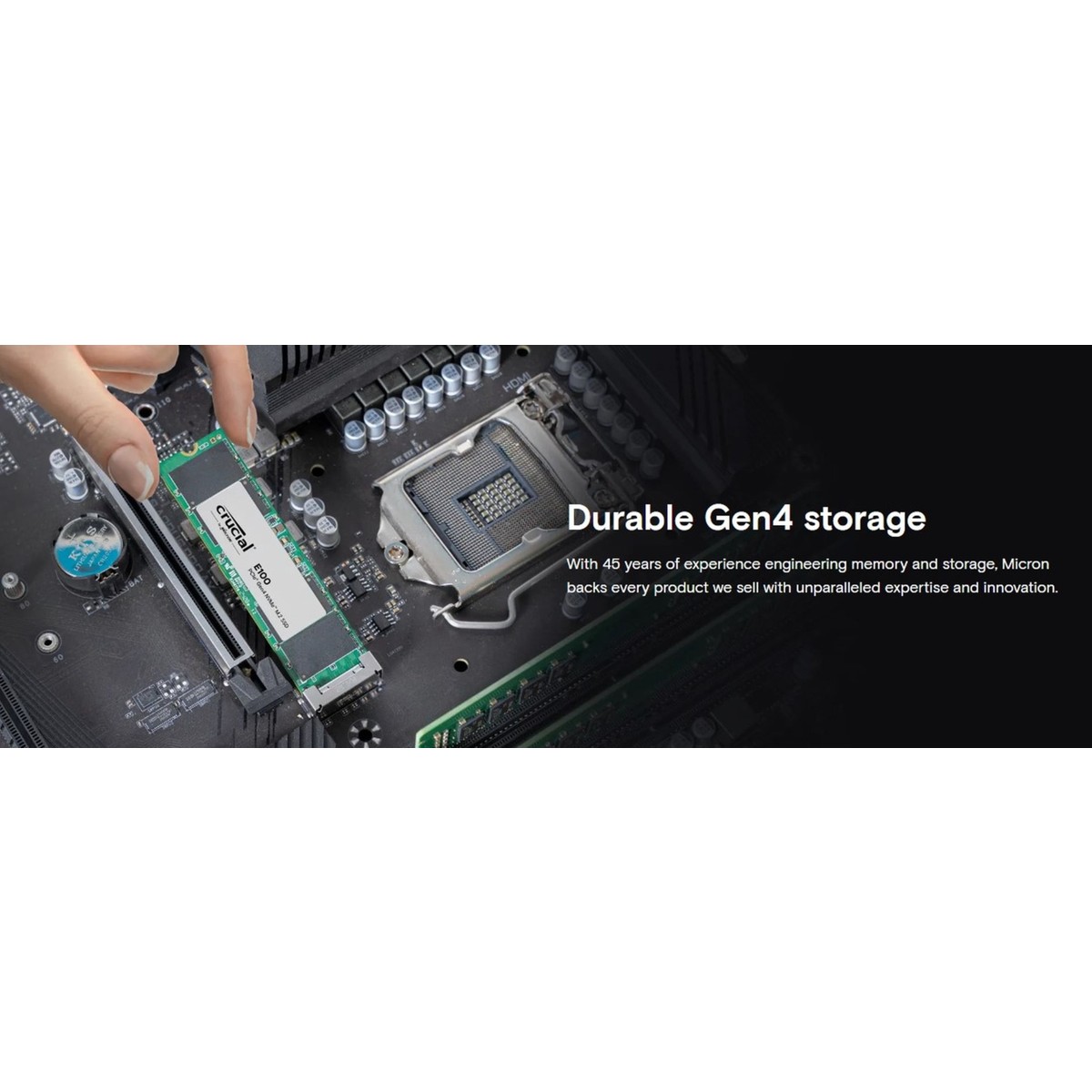 Crucial%20E100%201TB%20Pcıe%20Gen4%202280%20Nvme%20M.2%20SSD%20PCIe%20Gen4%205000%20MB/s%20Okuma%204500%20MB/s%20CT1000E100SSD8%20Yazma%20Hızı%20ile%20Yüksek%20Performans