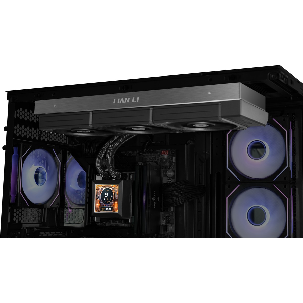 Lian%20Li%20Hydro-Shift%20LCD%20360%20Siyah%20Sıvı%20Soğutma%20İşlemci%20İçin%20Yüksek%20Performanslı%20RGB%20Aydınlatma%20(G89.GHSLCD36SB.00)