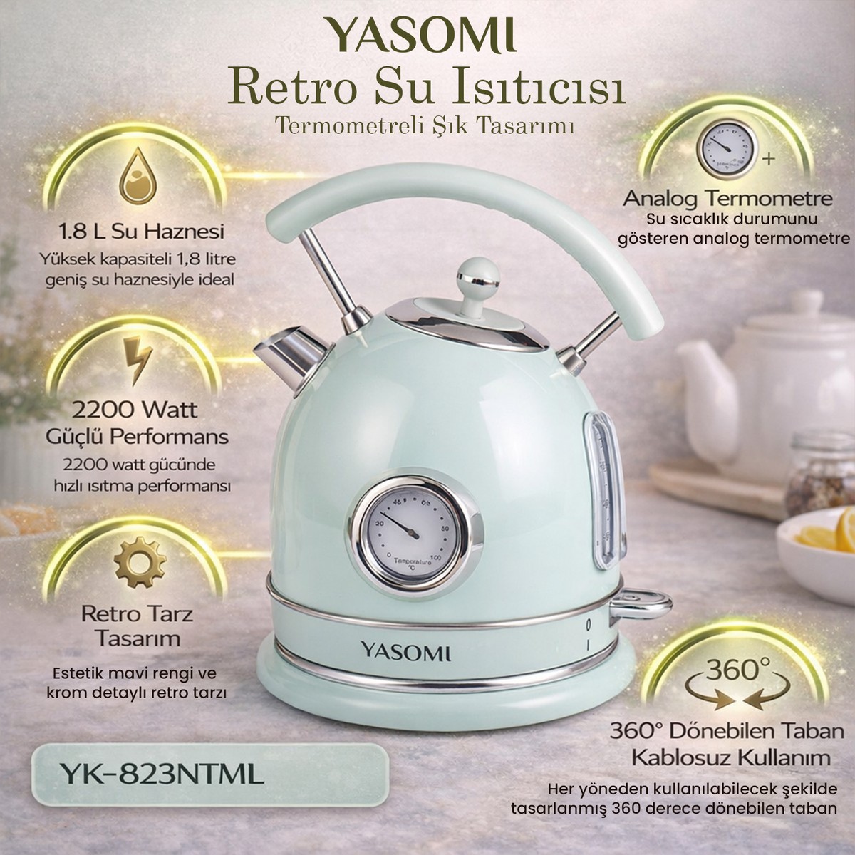 Yasomi%20Mavi%20YK-823NTSL%202200W%20360°%20Döner%20Taban%20Kablosuz%20Kullanım%20Retro%20Su%20Isıtıcı%20Kettle