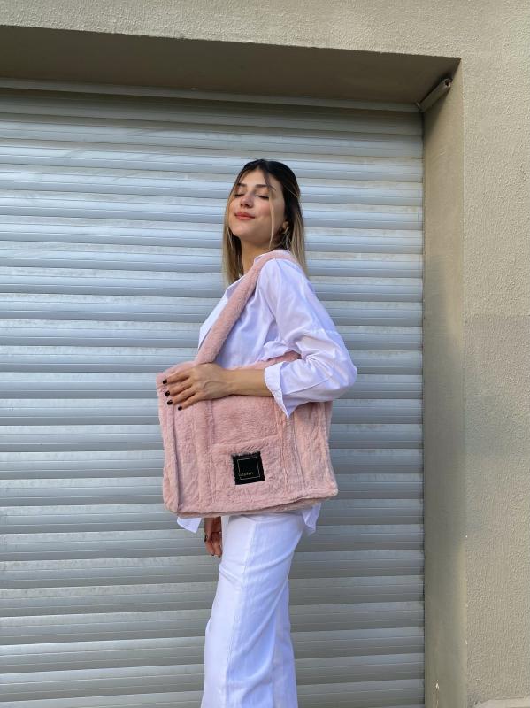LuLuYen%20Pembe%20Peluş%20Çanta%202025%20Sonbahar%20Kış%20Sezonu%20Yeni%20Moda%20Çok%20Şık%20Trend%20Yumuşacık%20Omuz%20Çantası
