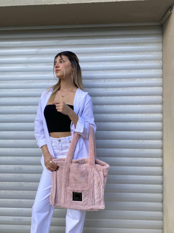 LuLuYen%20Pembe%20Peluş%20Çanta%202025%20Sonbahar%20Kış%20Sezonu%20Yeni%20Moda%20Çok%20Şık%20Trend%20Yumuşacık%20Omuz%20Çantası