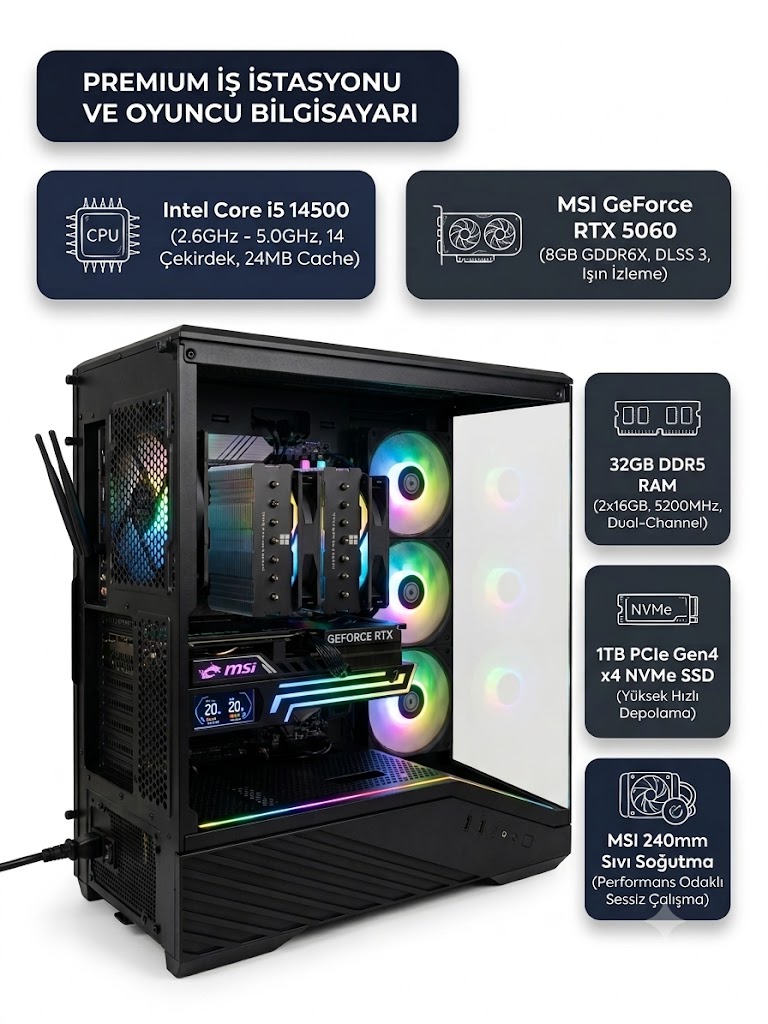 i5-14500%2032GB%20RAM%201TB%20SSD%20RTX%205060%20Masaüstü%20Oyuncu%20ve%20İş%20%20Bilgisayarı