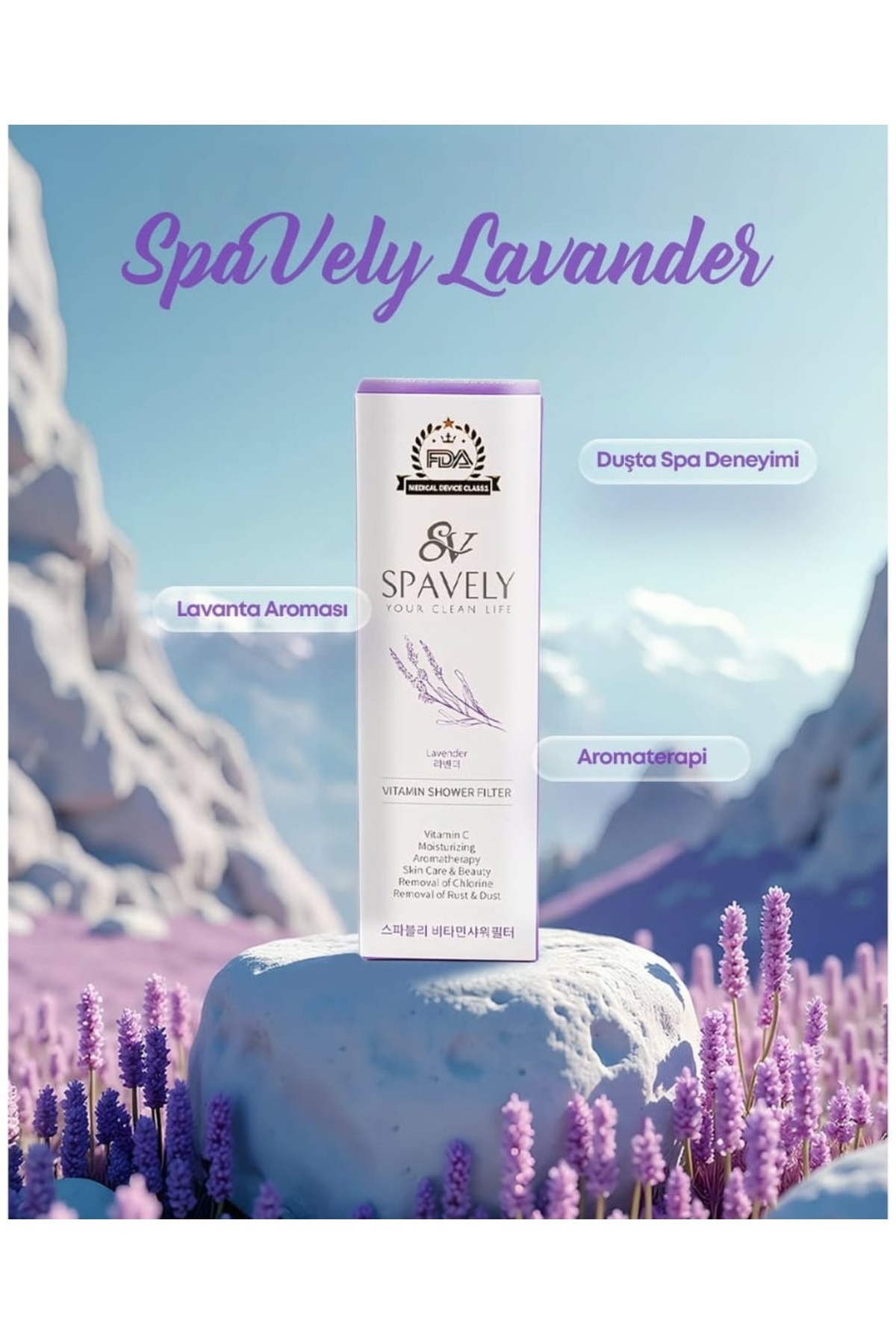 Spavely%20Lavanta%20Esanslı%20Duş%20Başlığı%20Filtresi%20Arıtması%20Güney%20Kore%20Menşei%20Klor%20Kireç%20Karşıtı%20Hoş%20Kokulu%20150%20gr