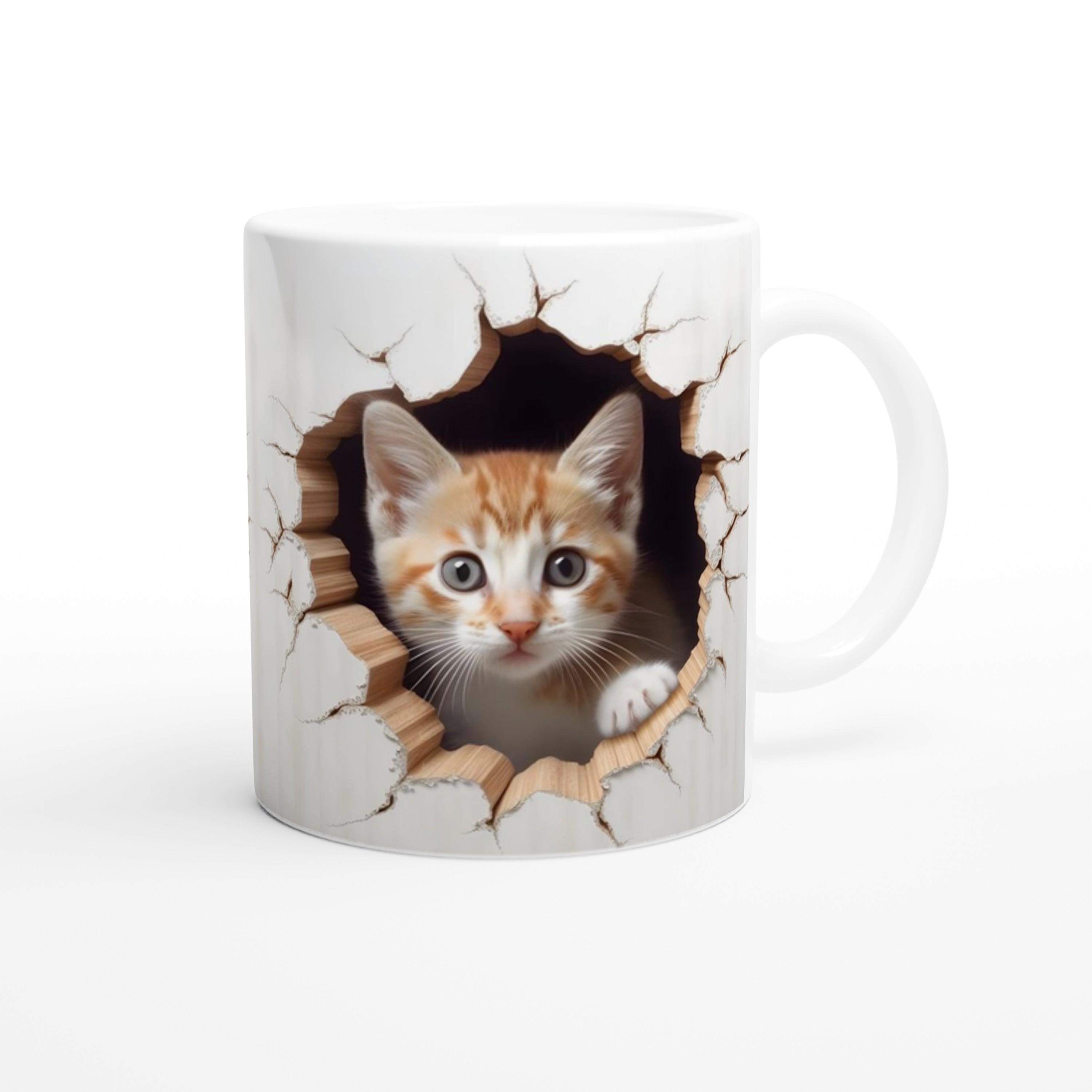 Duvarı%20Delen%20Turuncu%20Beyaz%20Yavru%20Kedi%20Kupa%20Bardak