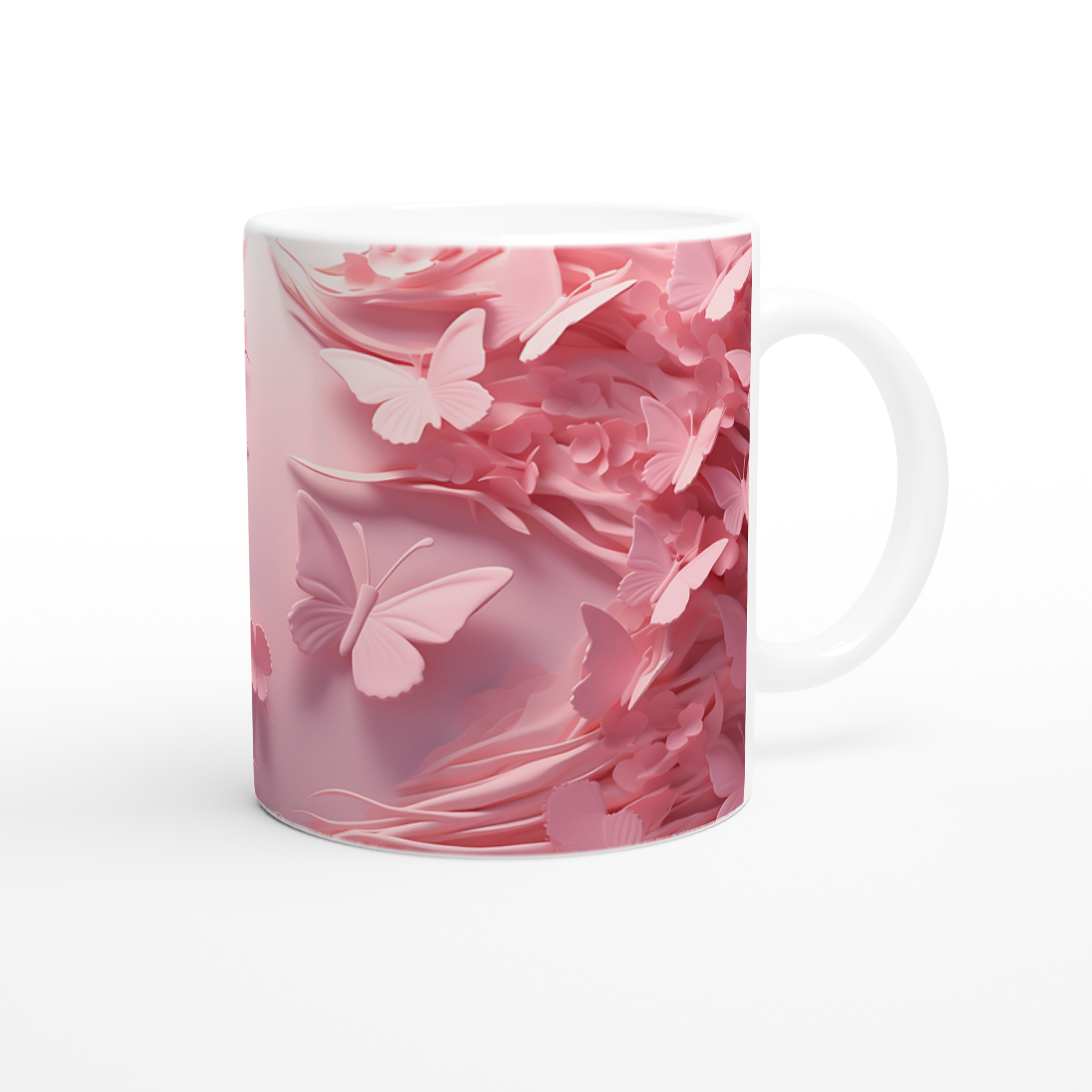 Pembe%20Rüyalar%20Kelebek%20Temalı%20Baskılı%20Kupa%20Bardak