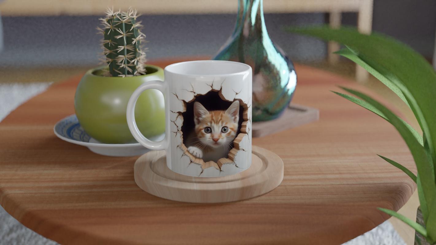 Duvarı%20Delen%20Turuncu%20Beyaz%20Yavru%20Kedi%20Kupa%20Bardak