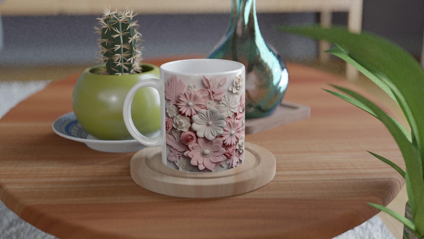 Pastel%20Çiçek%20Bahçesi%20Temalı%20Baskılı%20Kupa%20Bardak