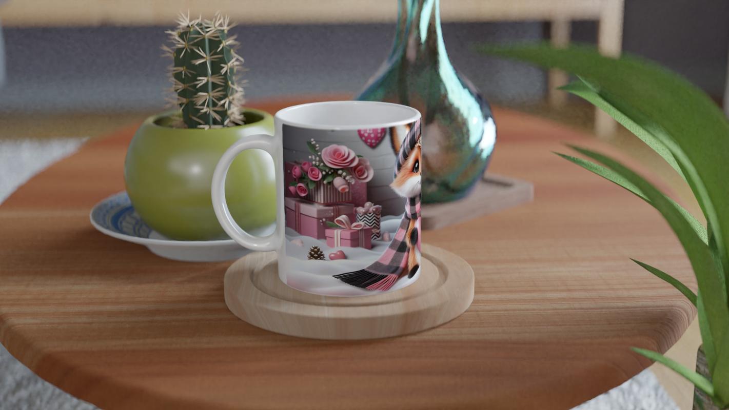 Pembe%20Kalpli%20Şirin%20Tilki%20Temalı%20Baskılı%20Kupa%20Bardak