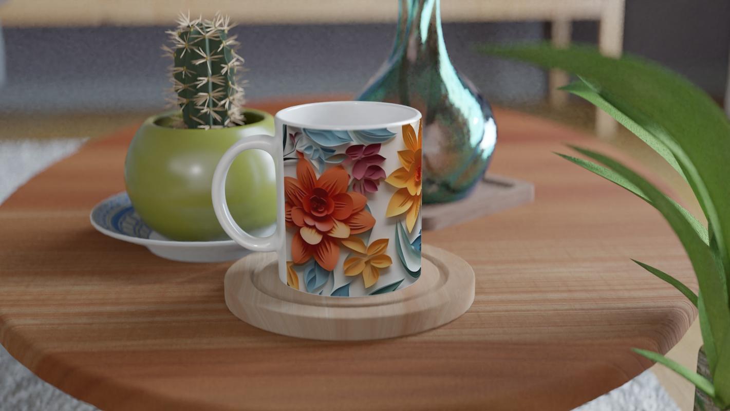 Pastel%20Kesitli%20Canlı%20Çiçek%20Desenli%20Kupa%20Bardak