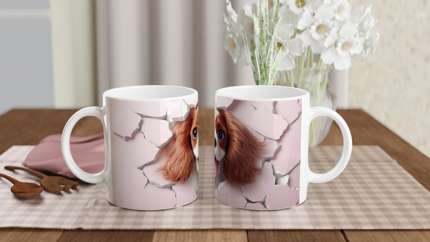 Pembe%20Çatlak%20Duvar%20Arasından%20Bakan%20Sevimli%20Köpek%20Temalı%20Baskılı%20Kupa%20Bardak