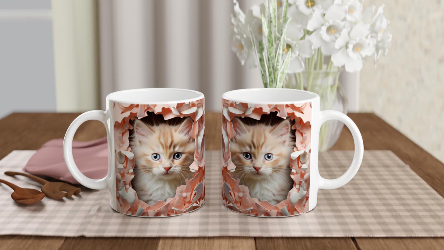 Duvarın%20Ardından%20Bakan%20Yavru%20Kedi%20Temalı%20Baskılı%20Kupa%20Bardak
