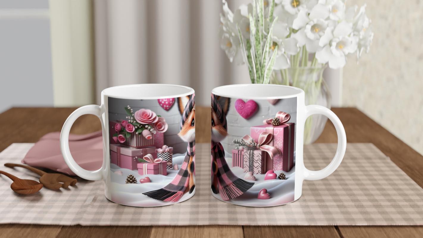 Pembe%20Kalpli%20Şirin%20Tilki%20Temalı%20Baskılı%20Kupa%20Bardak