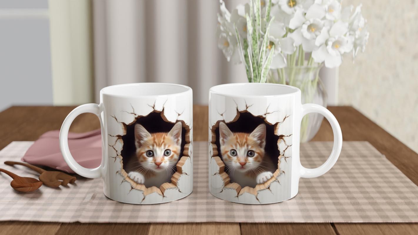 Duvarı%20Delen%20Turuncu%20Beyaz%20Yavru%20Kedi%20Kupa%20Bardak