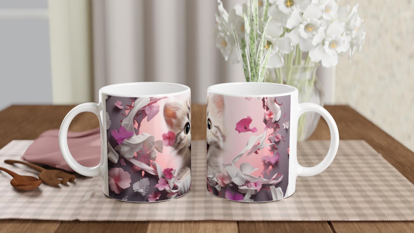 Pembe%20Çiçekler%20Arasında%20Neşeyle%20Bakan%20Yavru%20Kedi%20Baskılı%20Kupa%20Bardak