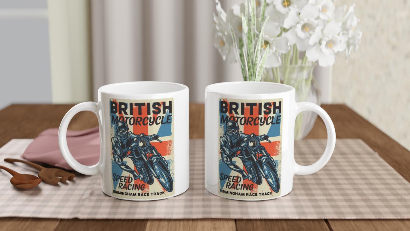 British%20Motorcycle%20Speed%20Racing%20Baskılı%20Kupa%20Bardak
