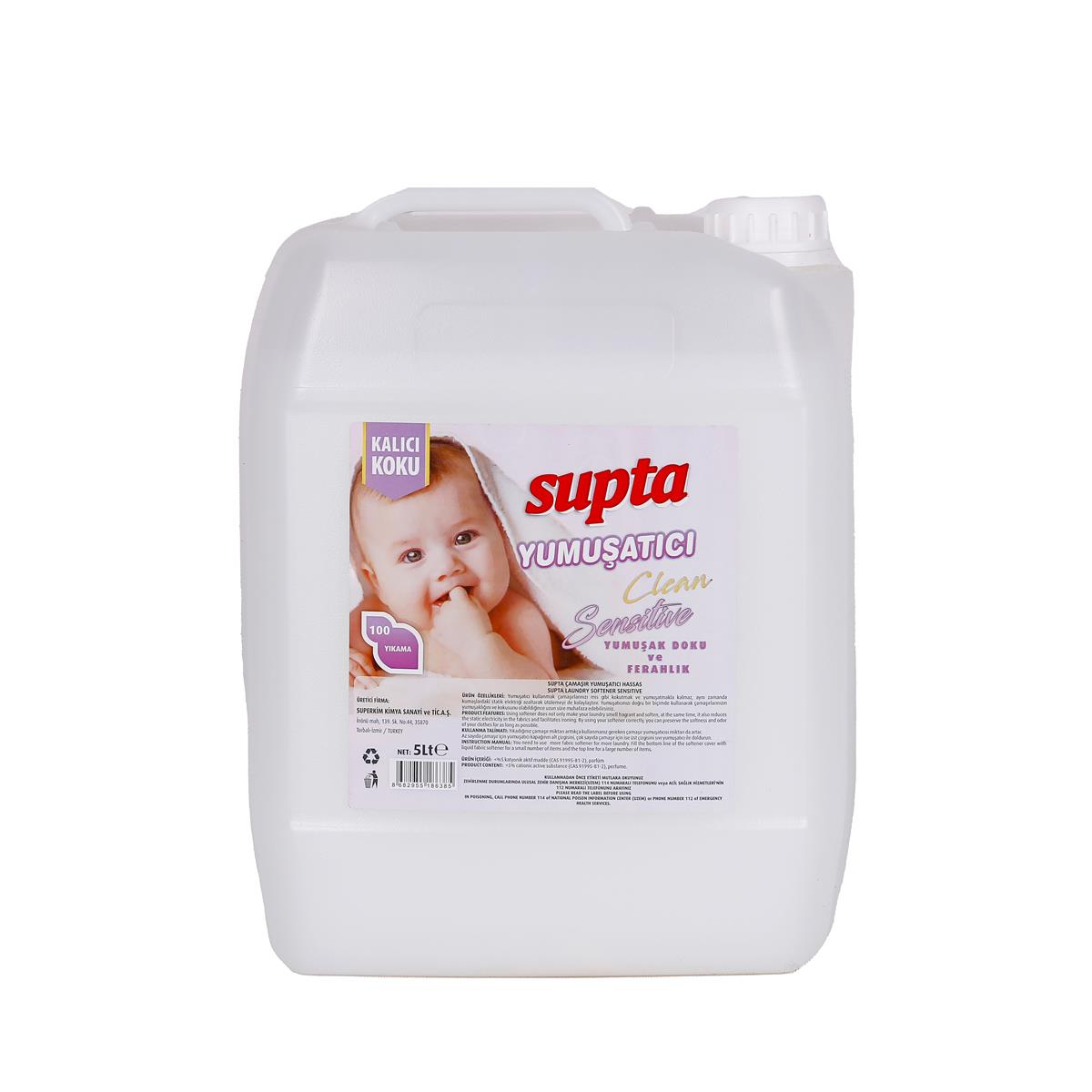 Supta%20Çamaşır%20Yumuşatıcı%20Sensitive%20Kokulu%205%20LT