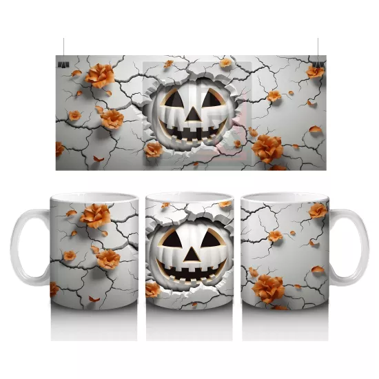 Sırlı Gülümsemesiyle Duvardan Çıkan Kabak – Hediyelik Kahve Kupası