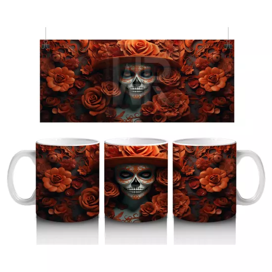 Turuncu Gül Denizinde Ruhsil Bakış – Hediyelik Kahve Kupası