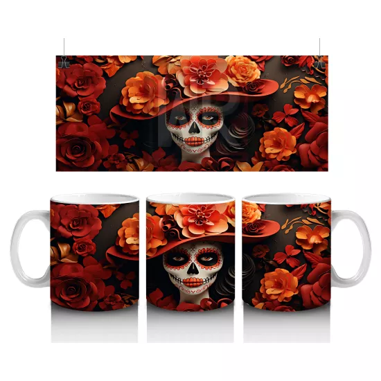 Siyah Şapka Altında Turuncu Gül Bakışı – Hediyelik Kahve Kupası