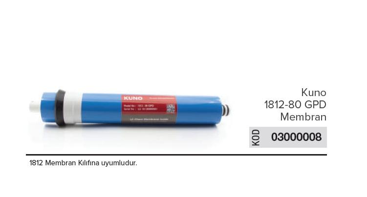 Kuno 1812-80 GPD Membran Su Arıtma Filtresi