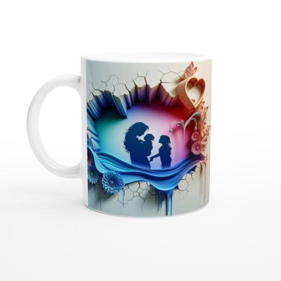 Renklerin Kalbinde Anne ve Çocuklar Kupa Bardak