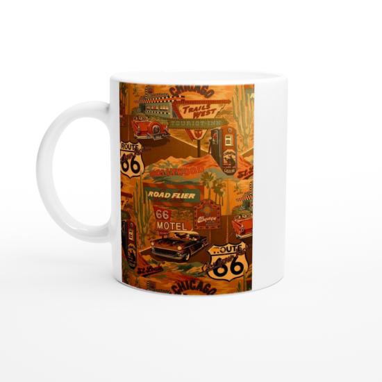 Route 66 Amerikan Rüyası Retro Kupa Bardak