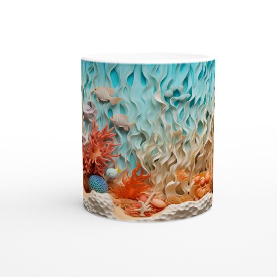 Mercan Dalgalarında Saklanan Güzellik Kupa Bardak