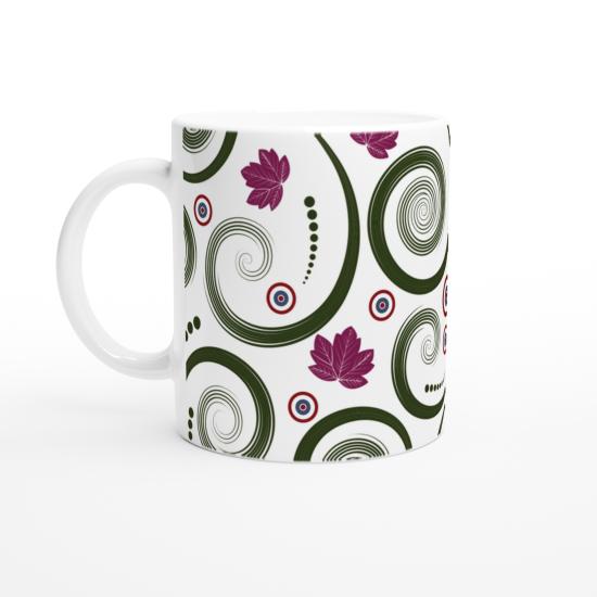 Soyut Dönüşler ve Lotuslar Kupa Bardak