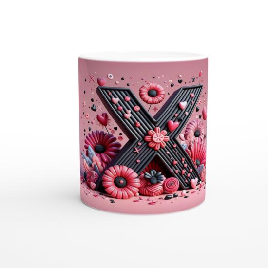 X Harfi Dinamik Tasarımlı Kupa Bardak