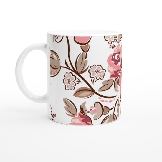 Vintage Gül Bahçesi Kupa Bardak