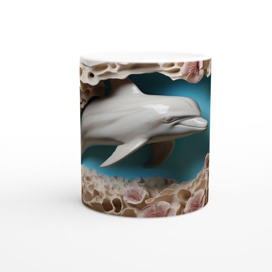 Okyanus Dansı Yunus Figürlü Kupa Bardak