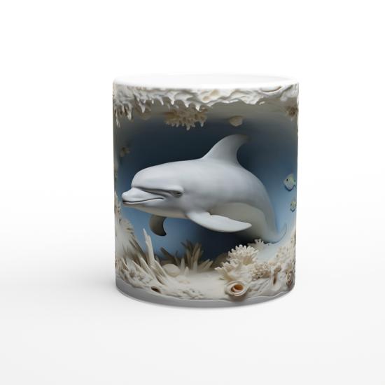 Okyanus Beyazı Yunus ve Mercan Kupa Bardak