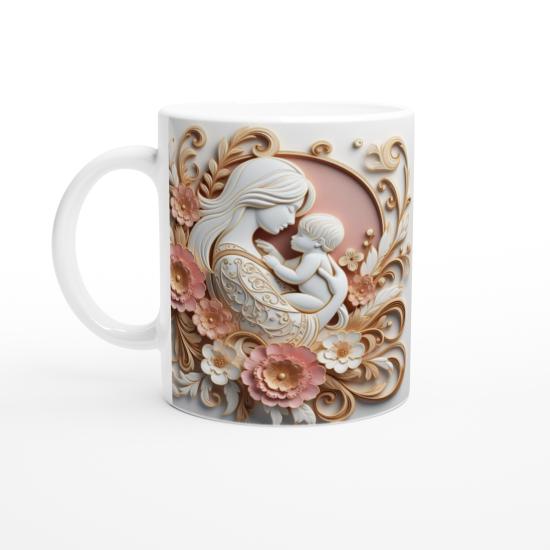 Altın Dokunuşlu Sevgi Anneler Günü Kupa Bardak