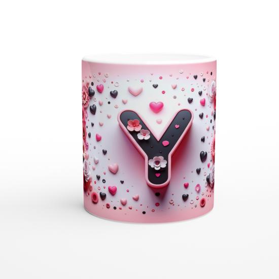 Y Harfi Göz Alıcı Tasarımlı Kupa Bardak