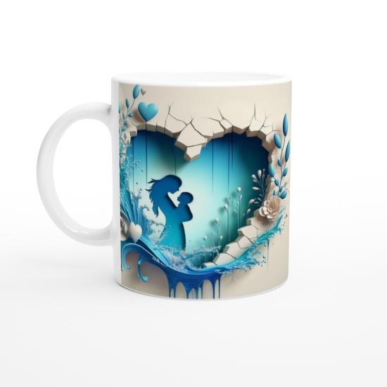 Su Dalgaları Arasında Anneye Sevgi Kupa Bardak