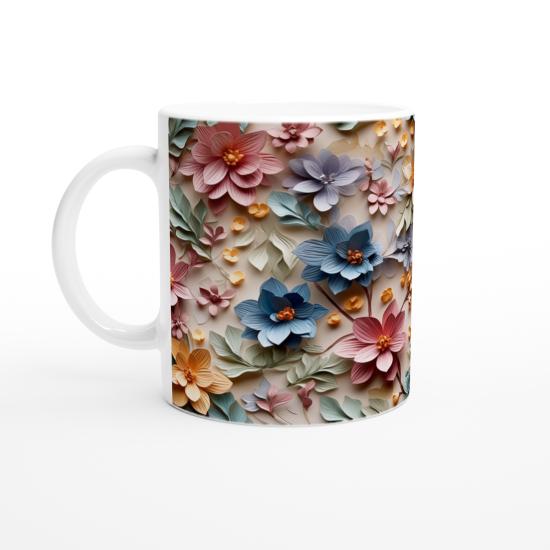 Pastel Bahar Rüyası Çiçekli Kupa Bardak