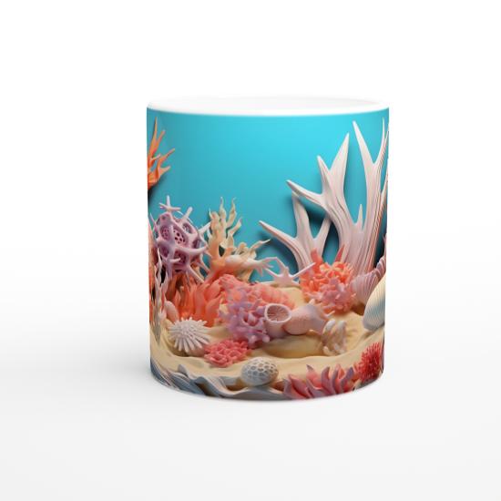 Soyut Mercan Dünyası Kupa Bardak