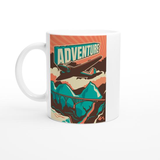 Macera Dolu Retro Uçak Kupa