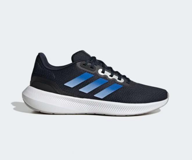 Adidas Runfalcon 3 Siyah Mavi Erkek Koşu Yürüyüş Ayakkabısı Sneaker HQ1471