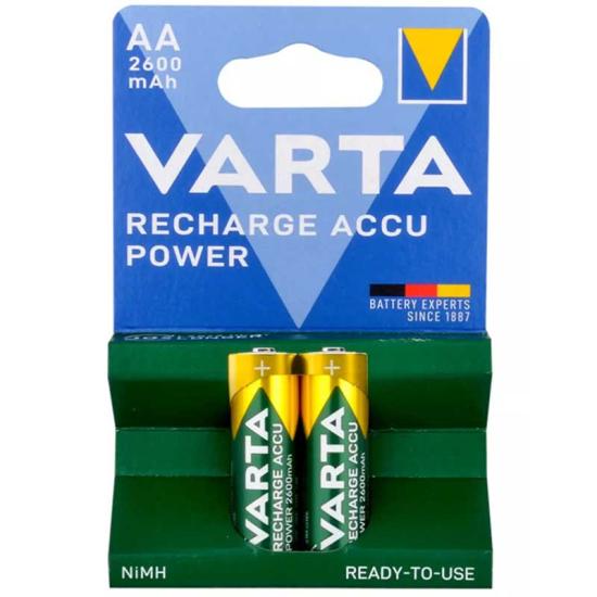 Varta NI-MH 1.2 Volt 2600 Mah R2U AA Şarjlı 2’Li Kalem Pil