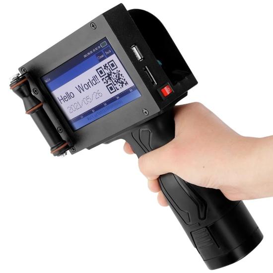 Powermaster PM-10878 4.3’’ Dokunmatik Ekranlı Şarjlı Endüstriyel El Tipi Portatif Mürekkep Yazıcı