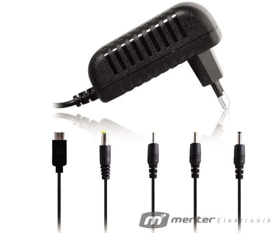 S-Link SLX-52A 5-9-12 Volt - 2 Amper Çok Uçlu Telefon Tablet PC Akü Akıllı Şarj Adaptörü