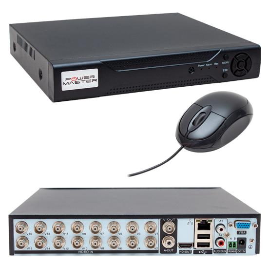 POWERMASTER PM-12183* 16 KANAL 1080N AHD/ANALOG/TVI/CVI XMEYE DVR/XVR KAYIT CİHAZI