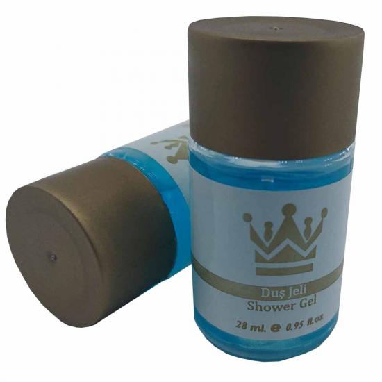 Duş Jeli Geniş Kapak Standart Otel Tipi Mini 30 ML Silindir  Şişe Tek Kullanımlık Kullan At